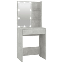 Kaptafel Met Led-Verlichting 60X40X40 Cm Betongrijs