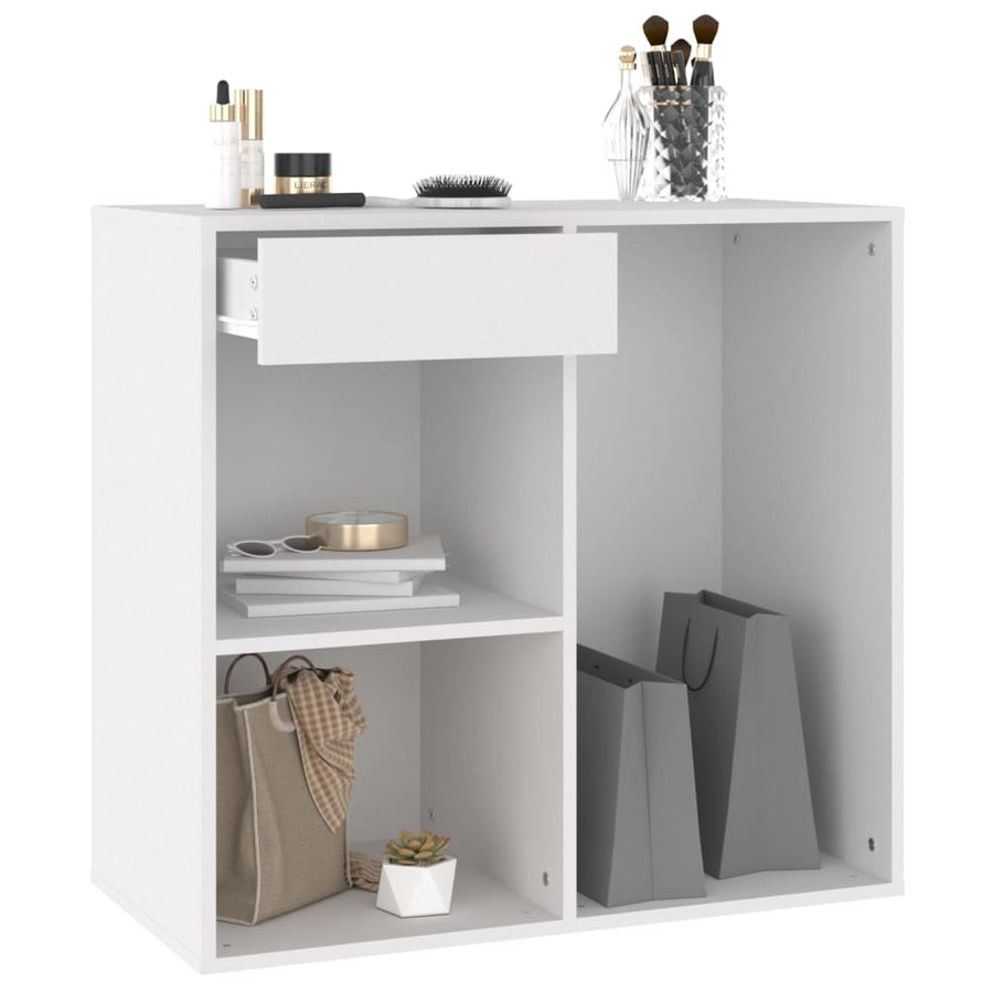 Cosmeticakast 80X40X75 Cm Bewerkt Hout Wit