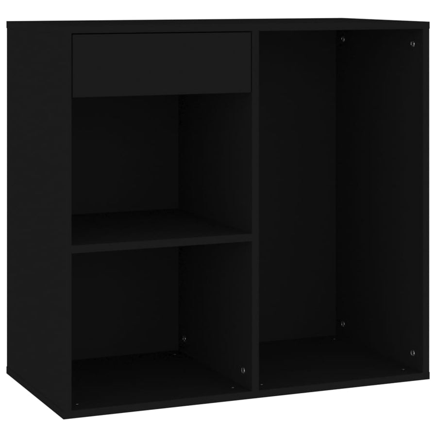 Cosmeticakast 80X40X75 Cm Bewerkt Hout Zwart