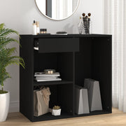 Cosmetic Cabinet 80x40x75 cm Engineered Wood Black
