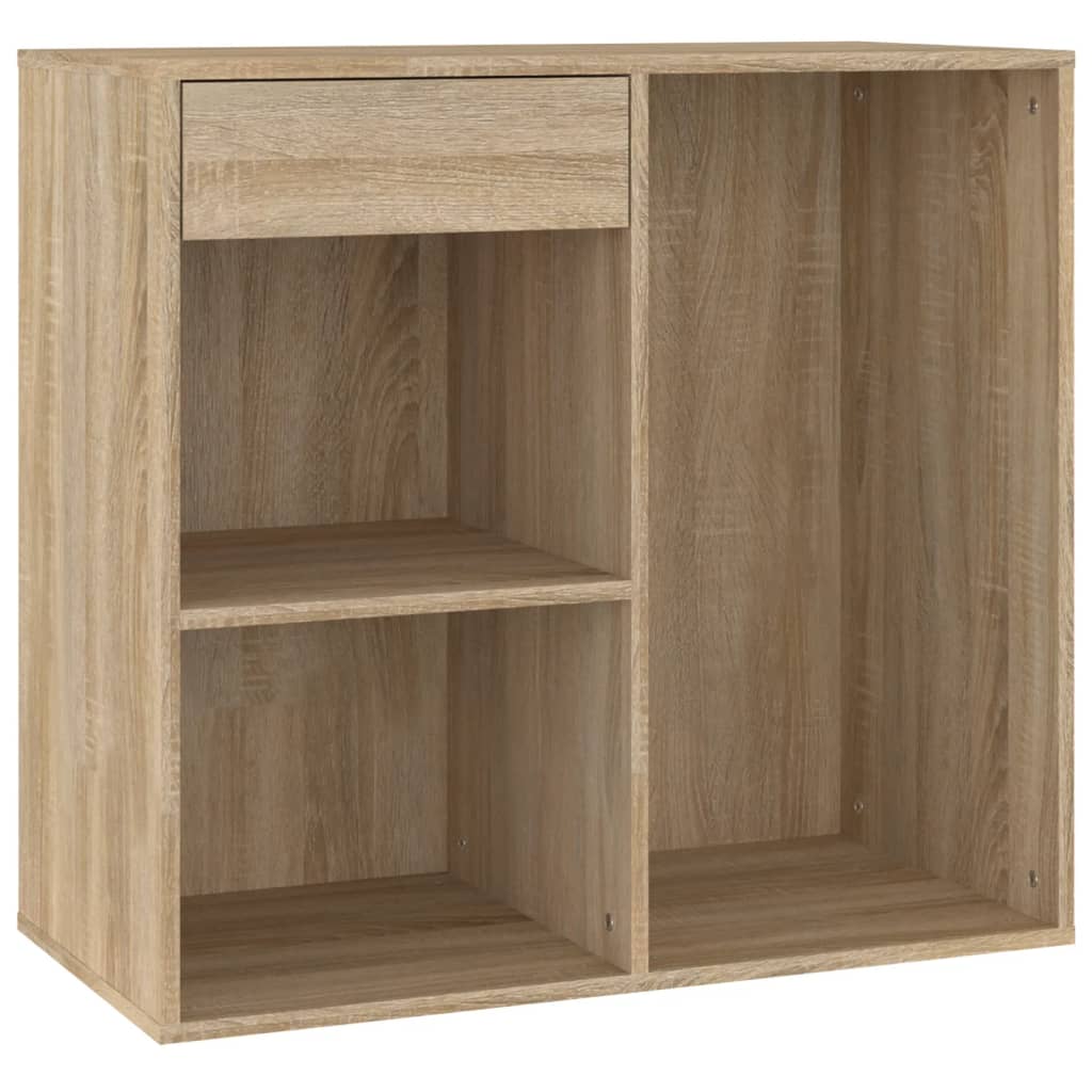 Cosmeticakast 80X40X75 Cm Bewerkt Hout Sonoma Eikenkleurig