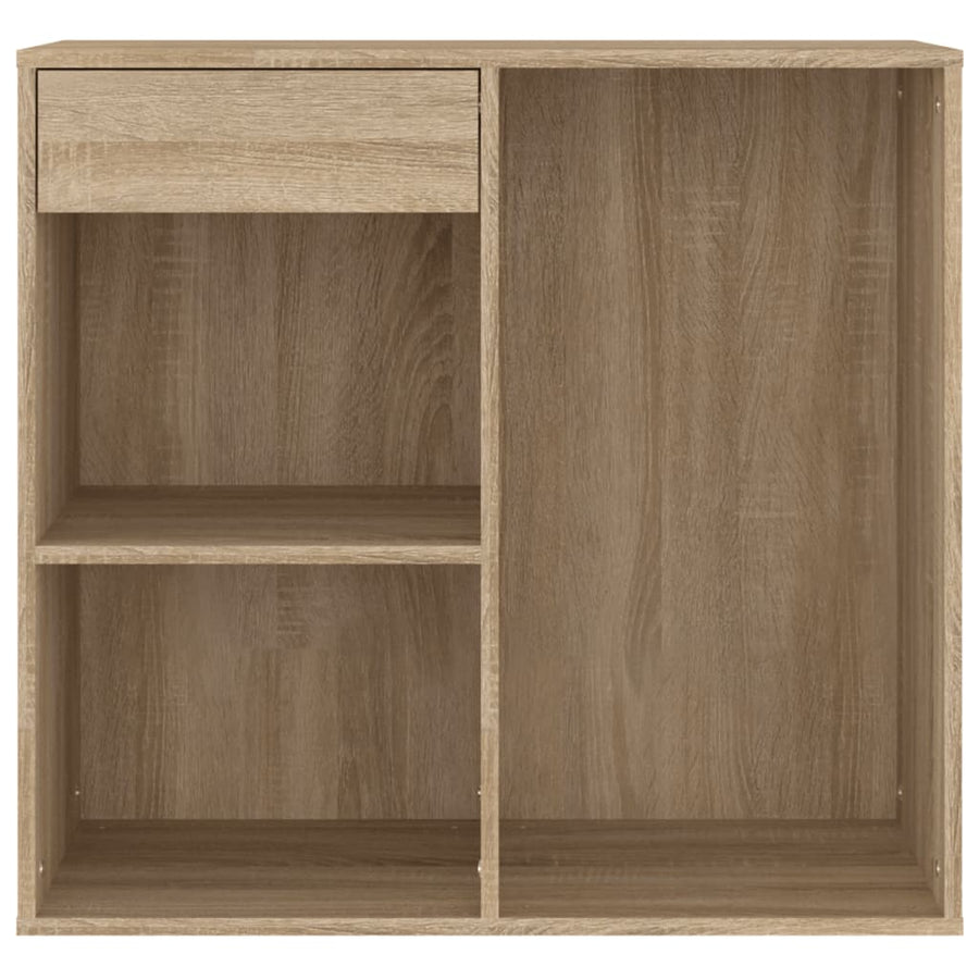 Cosmeticakast 80X40X75 Cm Bewerkt Hout Sonoma Eikenkleurig