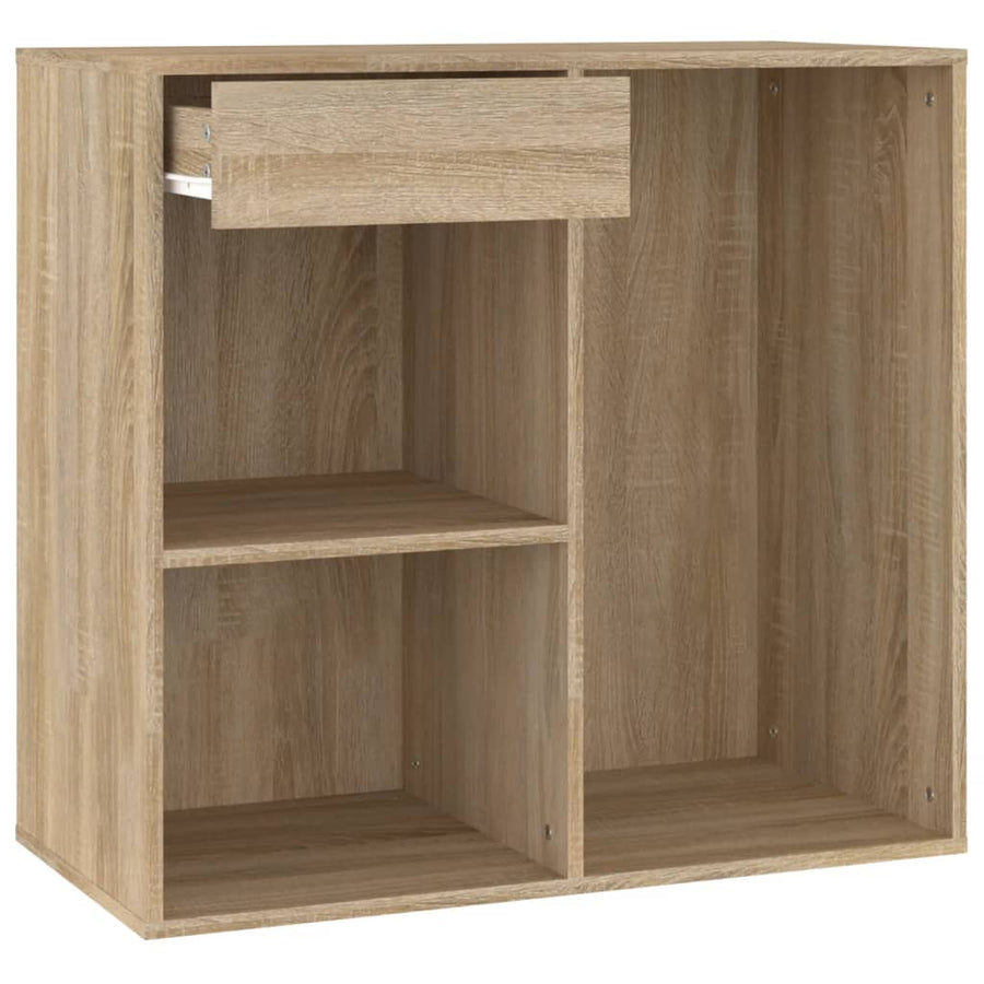 Cosmeticakast 80X40X75 Cm Bewerkt Hout Sonoma Eikenkleurig
