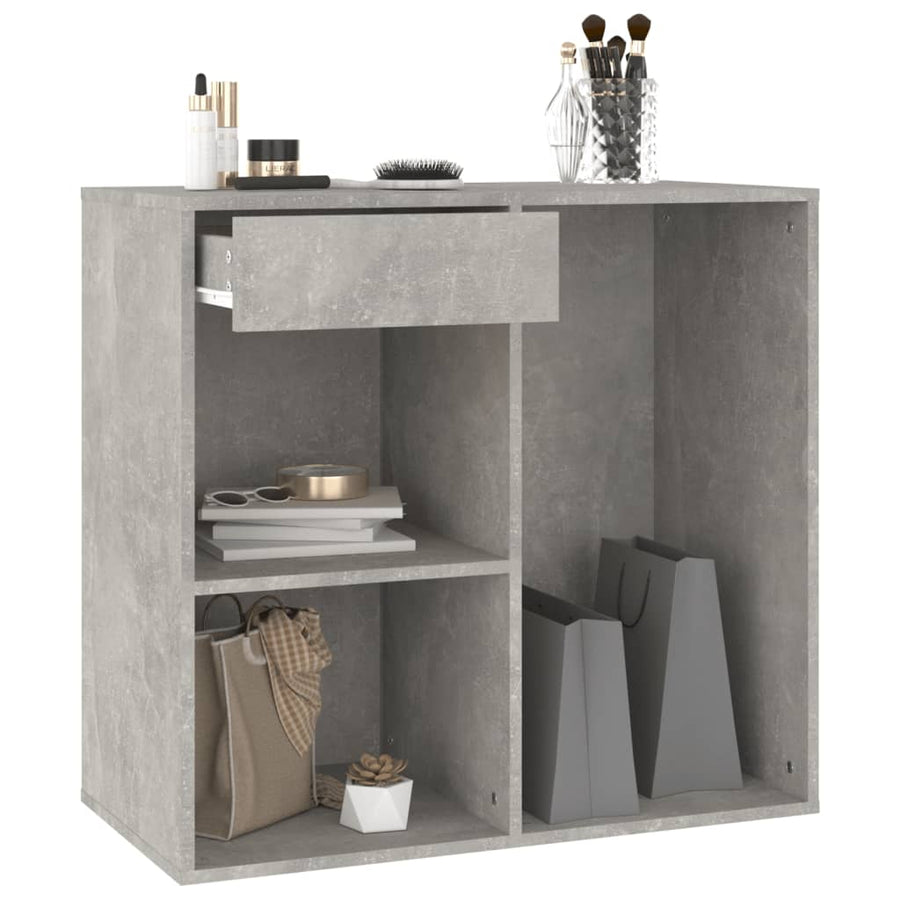 Cosmeticakast 80X40X75 Cm Bewerkt Hout Grijs