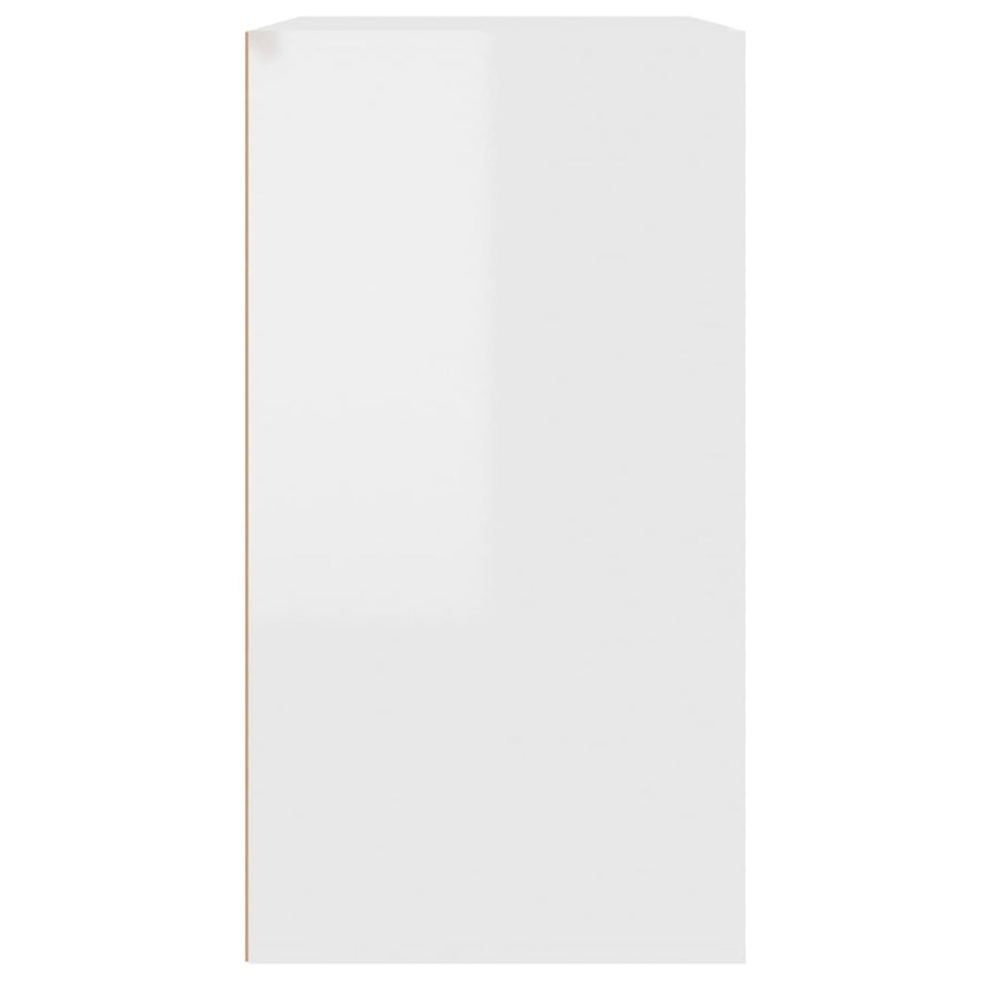 Cosmeticakast 80X40X75 Cm Bewerkt Hout Hoogglans Wit