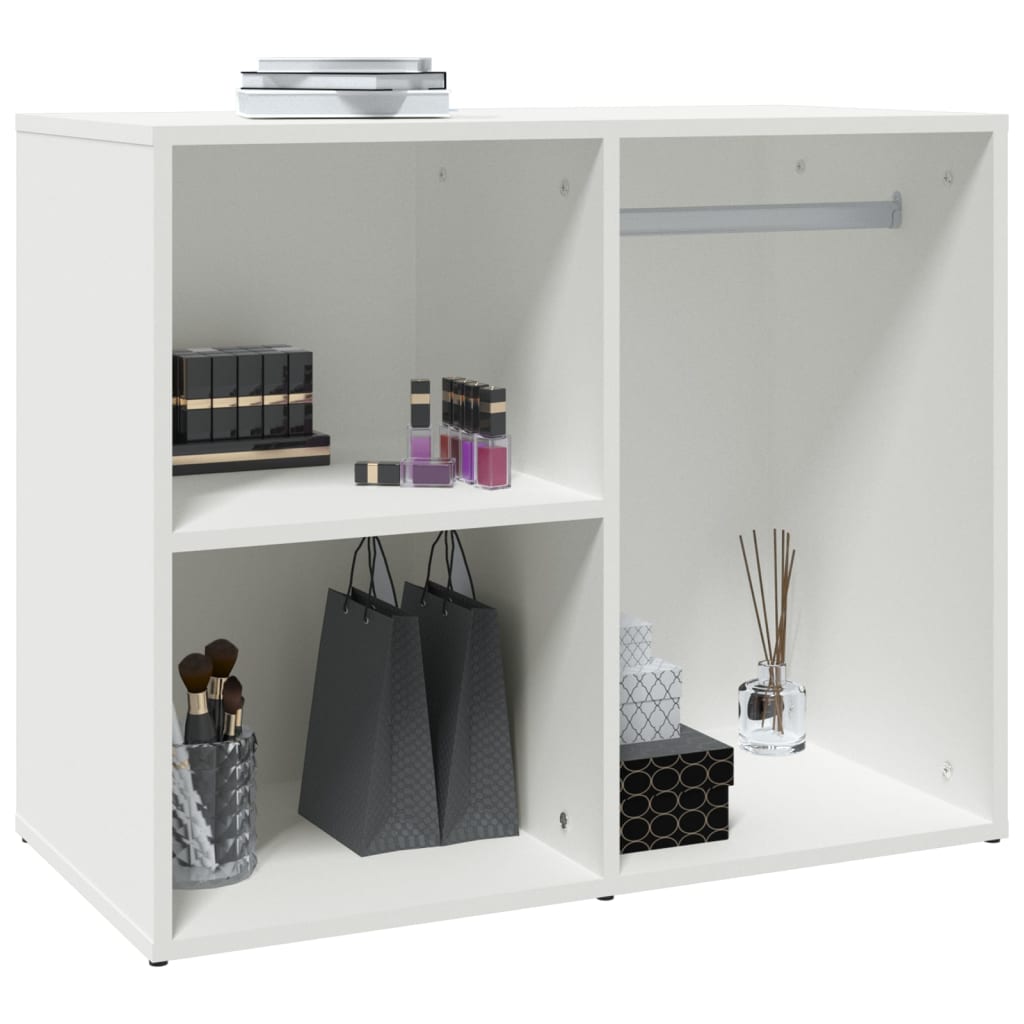 Kledingkast 80X40X65 Cm Bewerkt Hout Wit