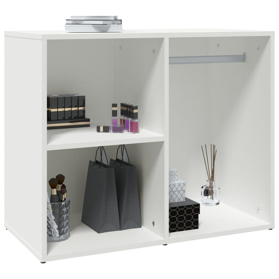 Kledingkast 80X40X65 Cm Bewerkt Hout Wit
