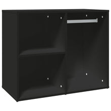 Kledingkast 80X40X65 Cm Bewerkt Hout Zwart