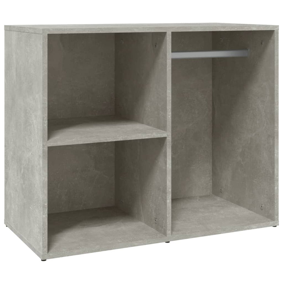 Kledingkast 80X40X65 Cm Bewerkt Hout Betongrijs