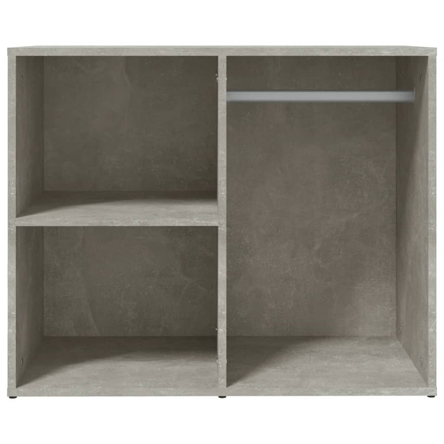 Kledingkast 80X40X65 Cm Bewerkt Hout Betongrijs