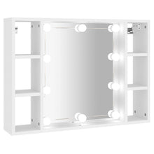 Spiegelkast Met Led-Verlichting 76X5X55 Cm Wit