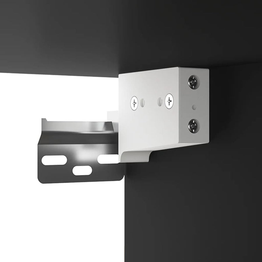 Spiegelkast Met Led-Verlichting 76X5X55 Cm Zwart