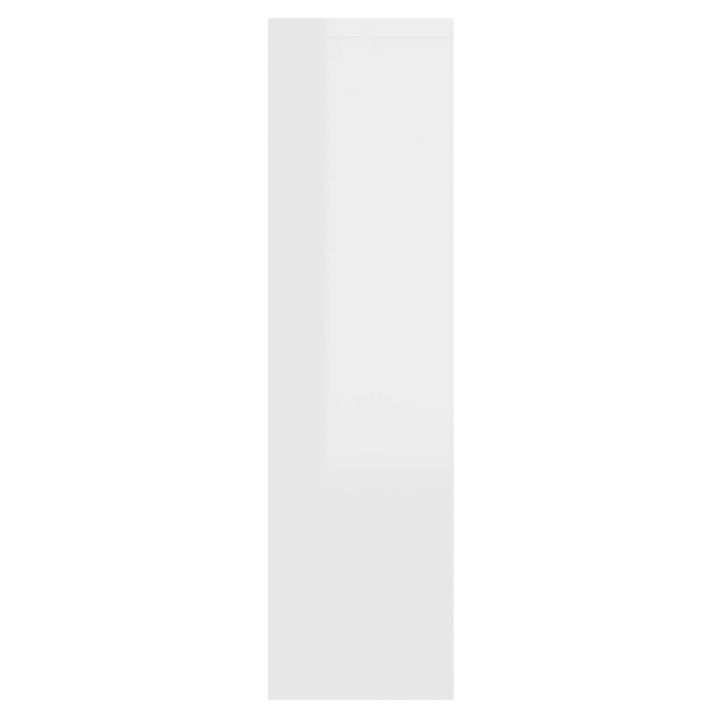 Spiegelkast met LED-verlichting 76x15x55 cm hoogglans wit