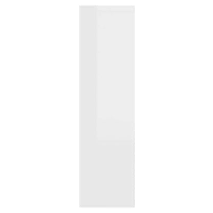 Spiegelkast met LED-verlichting 76x15x55 cm hoogglans wit