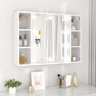 Spiegelkast 76x15x55 cm hoogglans wit