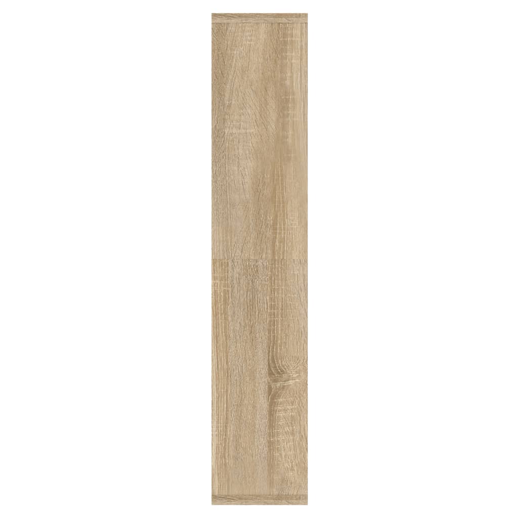 Spiegelkast Met Led-Verlichting 91X15X76,5 Cm Sonoma Eikenkleur