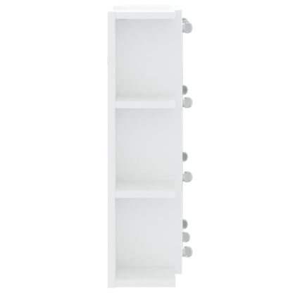 Spiegelkast Met Led-Verlichting 70X6,5X60 Cm Wit