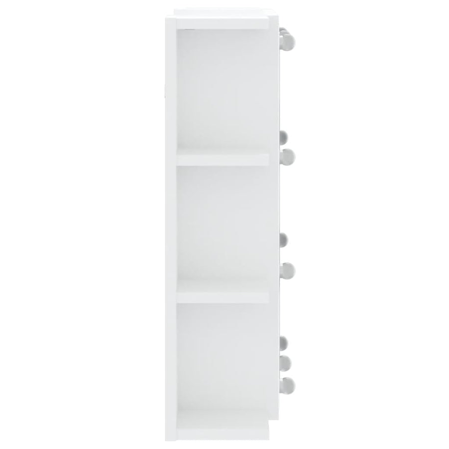 Spiegelkast Met Led-Verlichting 70X6,5X60 Cm Wit