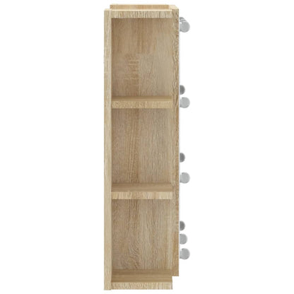 Spiegelkast Met Led-Verlichting 70X6,5X60 Cm Kleur Sonoma eiken