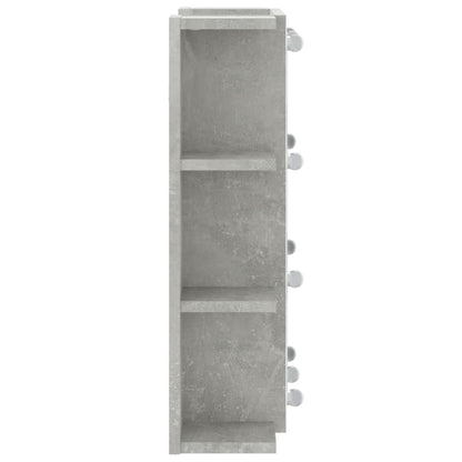 Spiegelkast Met Led-Verlichting 70X6,5X60 Cm Betongrijs