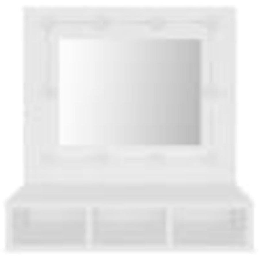 Spiegelkast Met Led-Verlichting 60X3,5X62 Cm Wit