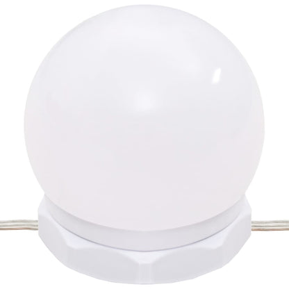 Spiegelkast Met Led-Verlichting 60X3,5X62 Cm Wit