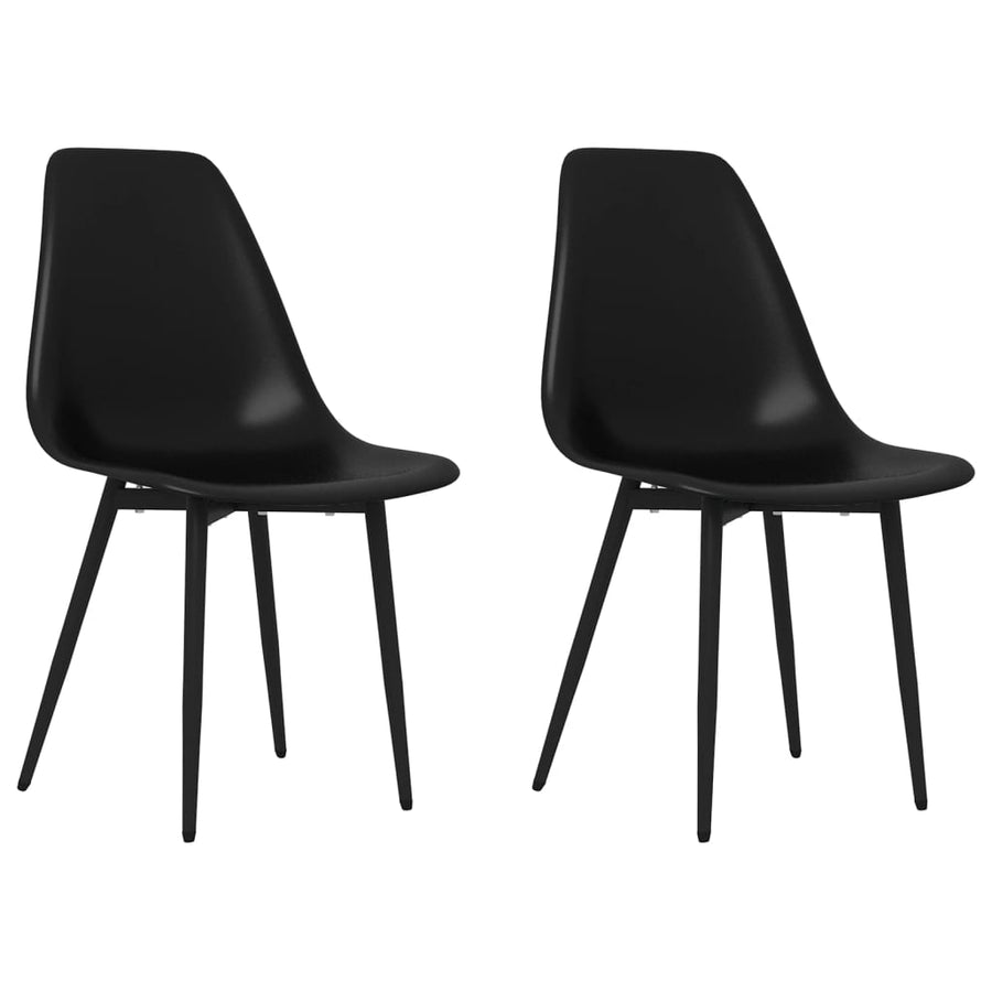 Eetkamerstoelen Pp 2 Zwart