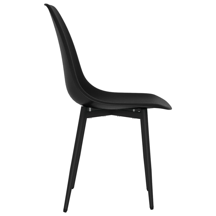 Eetkamerstoelen Pp 2 Zwart