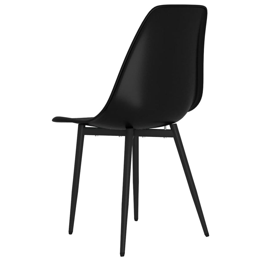 Eetkamerstoelen Pp 2 Zwart