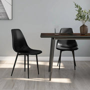 Eetkamerstoelen 2 st PP zwart 46x52x84 cm