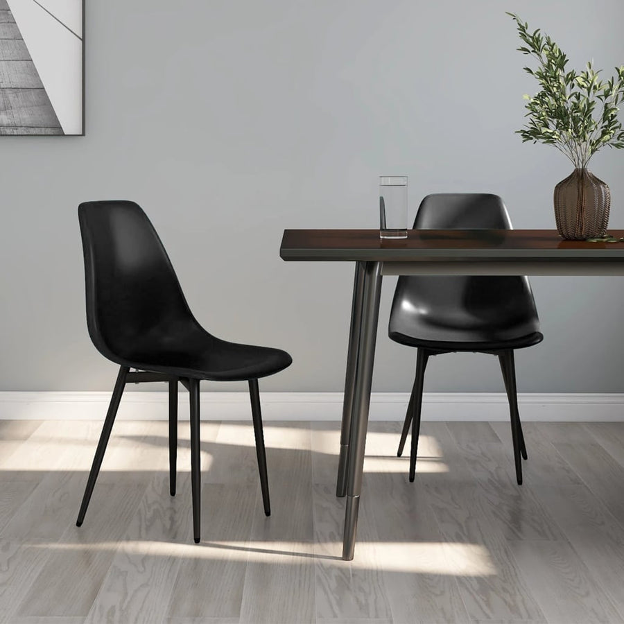 Eetkamerstoelen Pp 2 Zwart