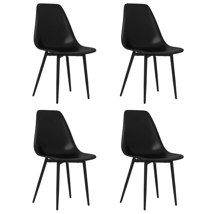 Eetkamerstoelen Pp 4 Zwart