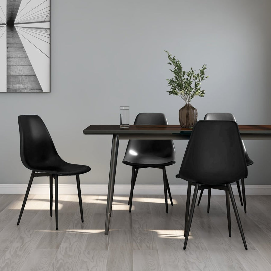 Eetkamerstoelen Pp 4 Zwart