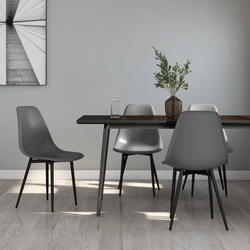 Eetkamerstoelen Pp 4 Grijs