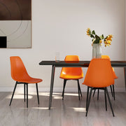 Eetkamerstoelen 4 stuks oranje