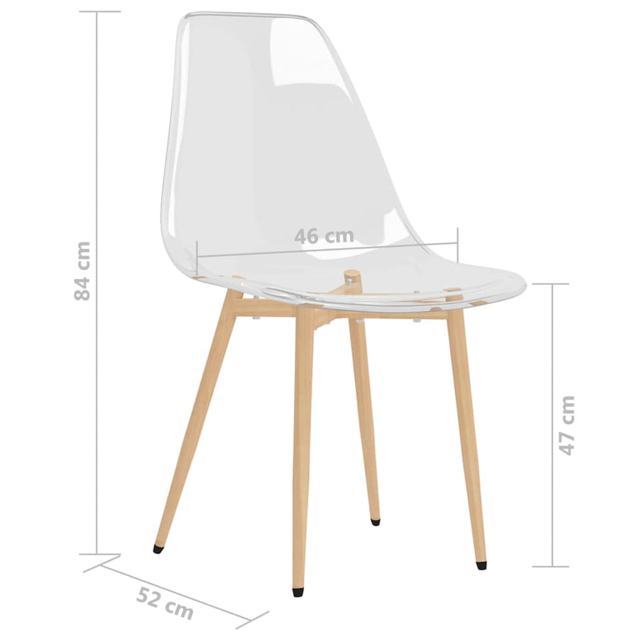Eetkamerstoelen Pet Transparant 4