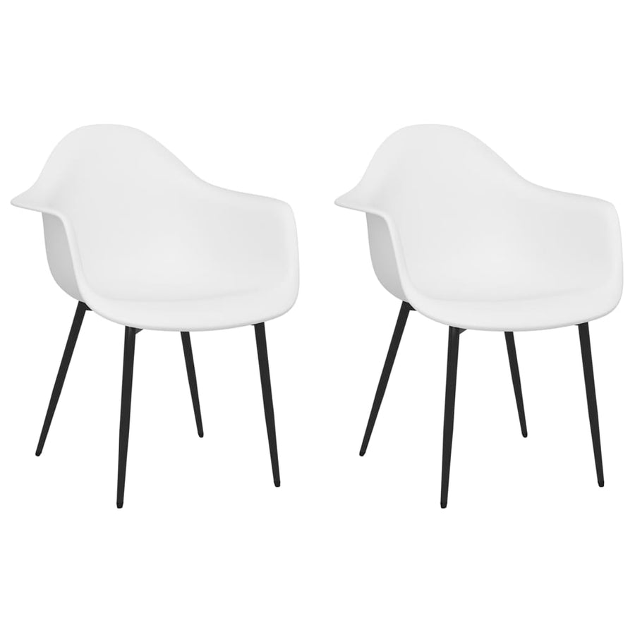Eetkamerstoelen Pp 2 Wit