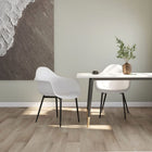 Eetkamerstoelen 2 st PP wit 64x59x84 cm