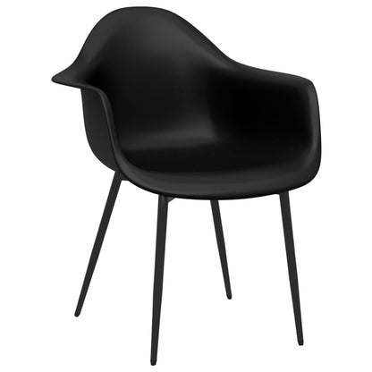 Eetkamerstoelen Pp 2 Zwart