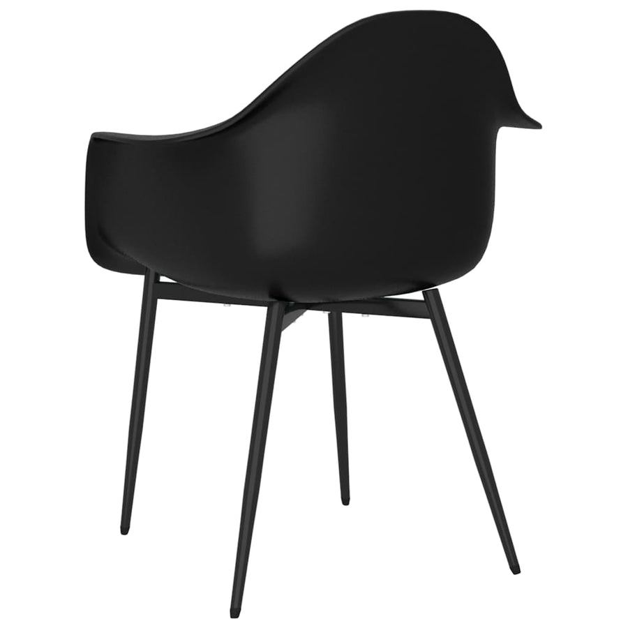 Eetkamerstoelen Pp 2 Zwart