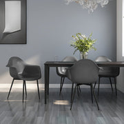 Dining chairs 4 pcs PP grey