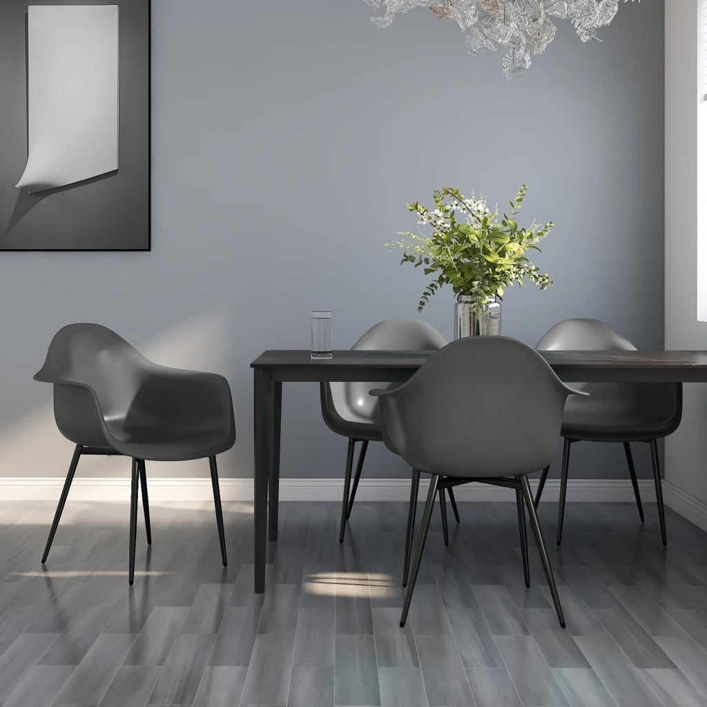 Eetkamerstoelen Pp 4 Grijs