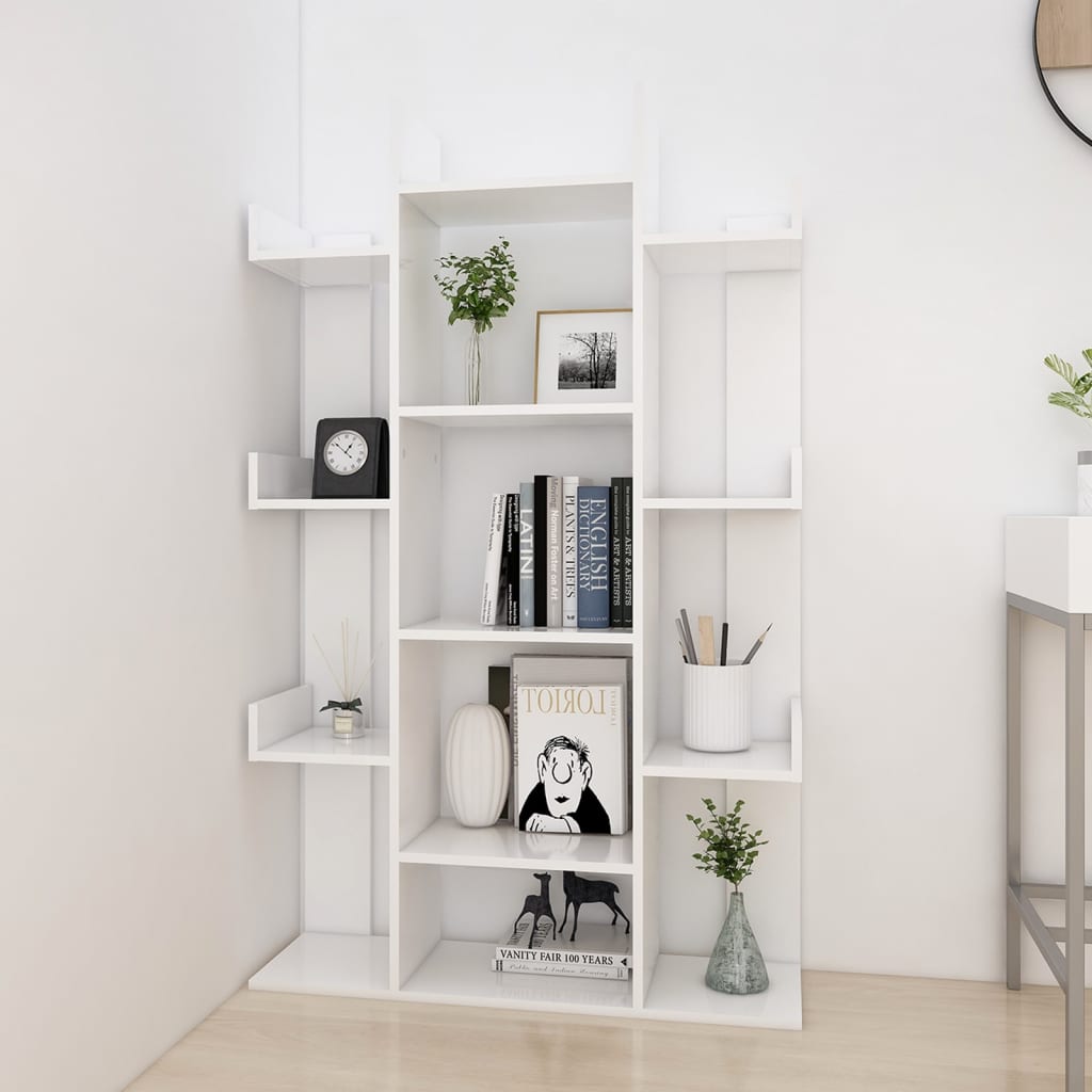 Boekenkast 86X25,5X40 Cm Bewerkt Hout Wit