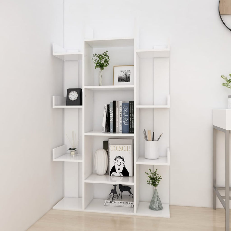 Boekenkast 86X25,5X40 Cm Bewerkt Hout Wit