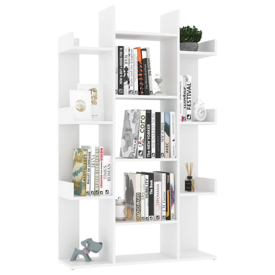 Boekenkast 86X25,5X40 Cm Bewerkt Hout Wit