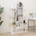 Bookcase 86x25.5x140 cm distressed wood white