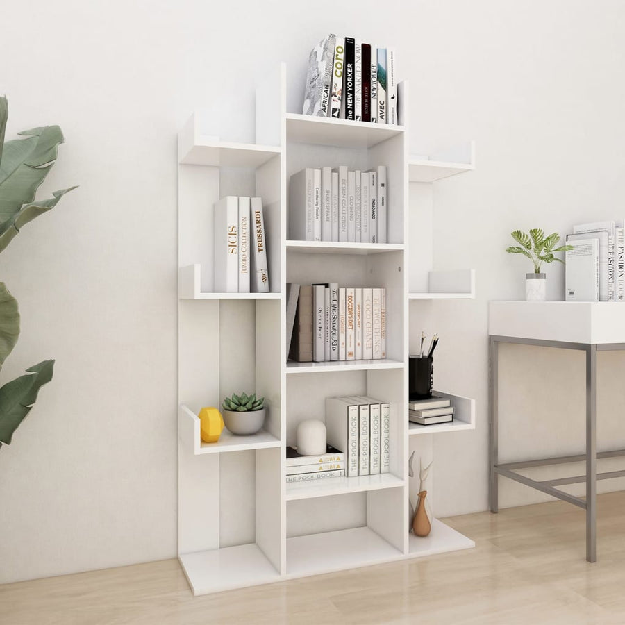 Boekenkast 86X25,5X40 Cm Bewerkt Hout Wit