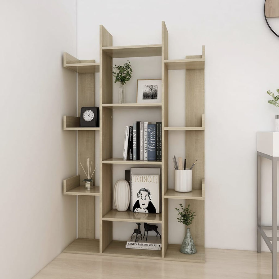 Boekenkast 86X25,5X40 Cm Spaanplaat Kleurig Sonoma eiken