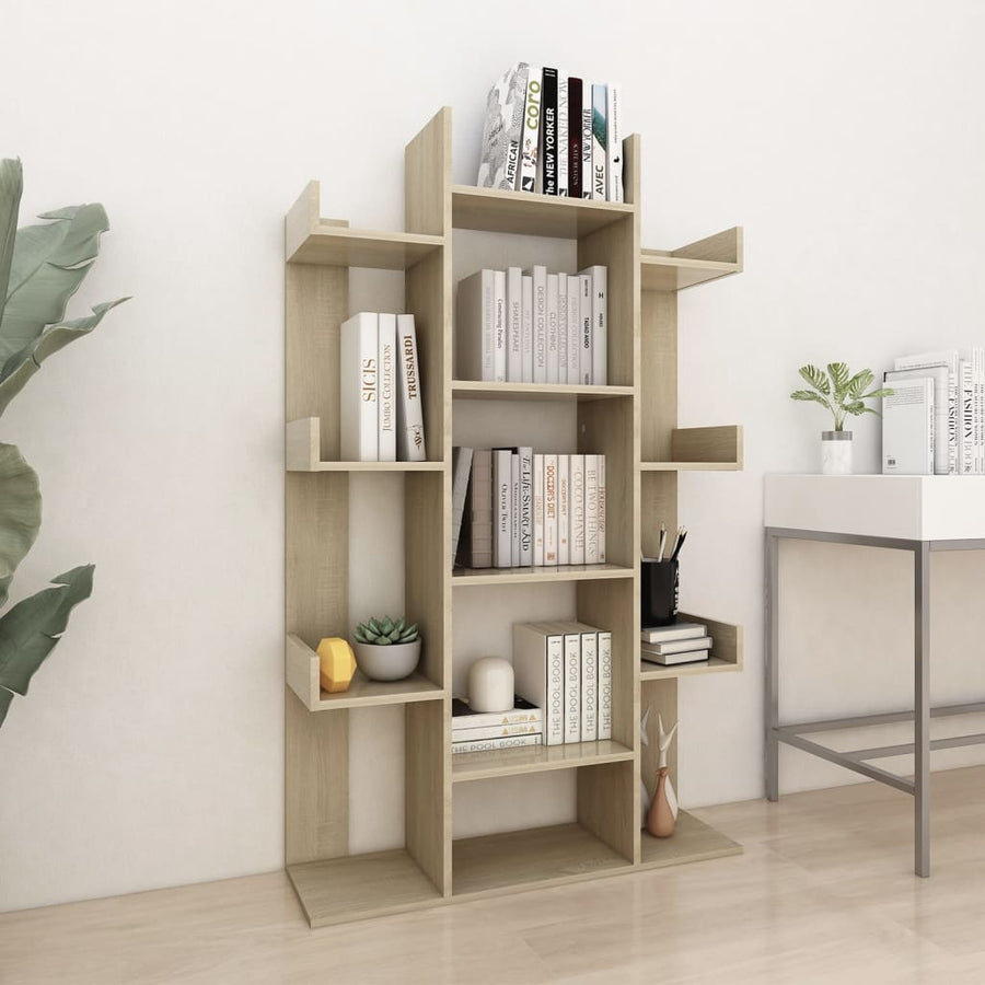 Boekenkast 86X25,5X40 Cm Spaanplaat Kleurig Sonoma eiken