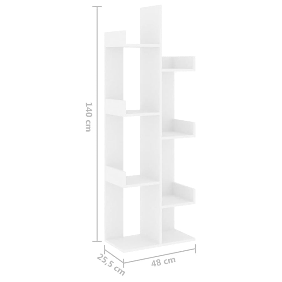 Boekenkast 48X25,5X40 Cm Spaanplaat Wit